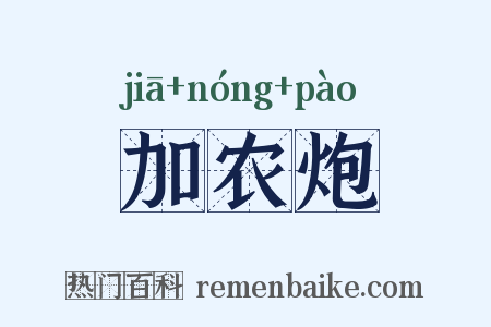 加农炮是什么意思的图片